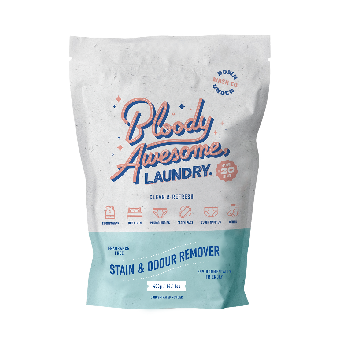 Downunder Wash Co – Stain & Odour Remover Powder